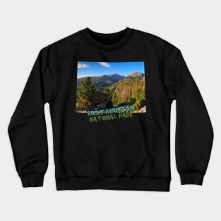 Colorado State Outline (Rocky Mountain National Park) Crewneck Sweatshirt